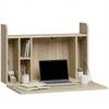 Wall-Mounted Desk, Computer Table, Fold-Down Shelf with Storage, 77 x 20 x 51 cm