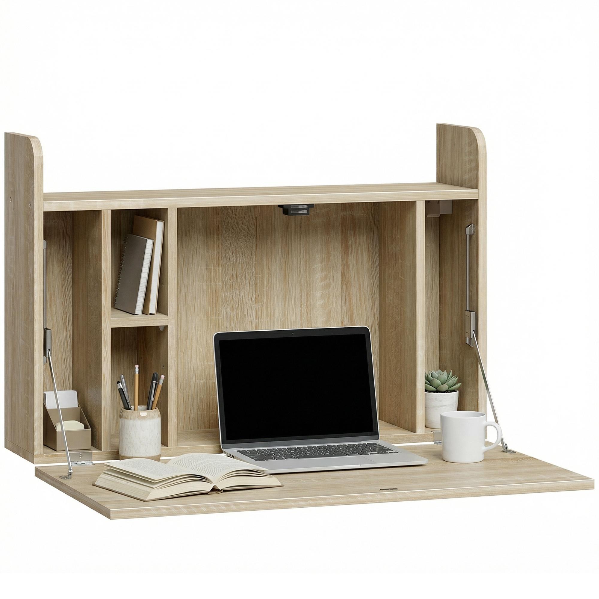 Wall Mounted Desk Drop Leaf Floating