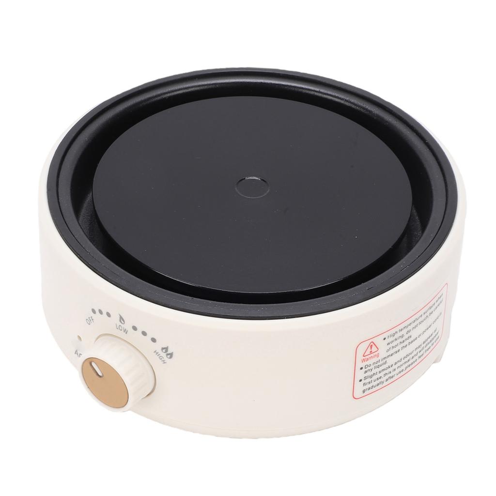 Fornello Elettrico per Tè Multifunzione 500W Portatile Elettrico Piccola Piastra Riscaldante per Preparare il Tè Bollire l'Acqua Bianco