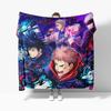 Anime Spell Fighting Back Soft Flannel Blanket Breathable Warm Bedding & Travel Blanket Sofa Blanket Bed Blanket Customizable