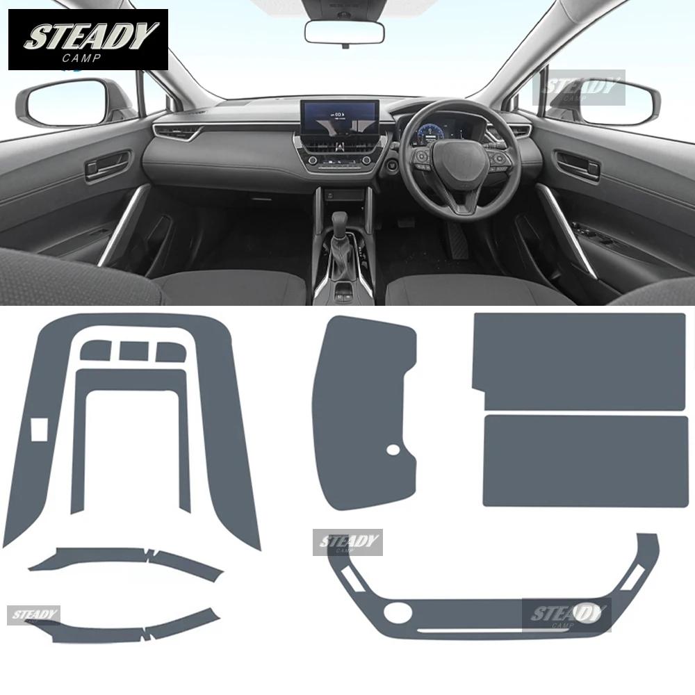 For Toyota Corolla Cross 2022-2023 Car interior Center console transparent TPU Paint protective film Anti scratch sticker LCD
