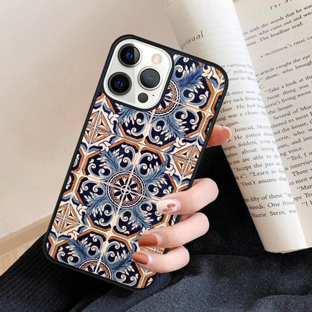 Portuguese Tiles Phone Case Cover For iPhone 17 Air 16 15 14 plus 12 13 pro max coque Shell Fundas