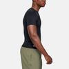 Under Armour Solid Color Sports Compression T-Shirt Crew Neck Men Tops Black 1216007-001