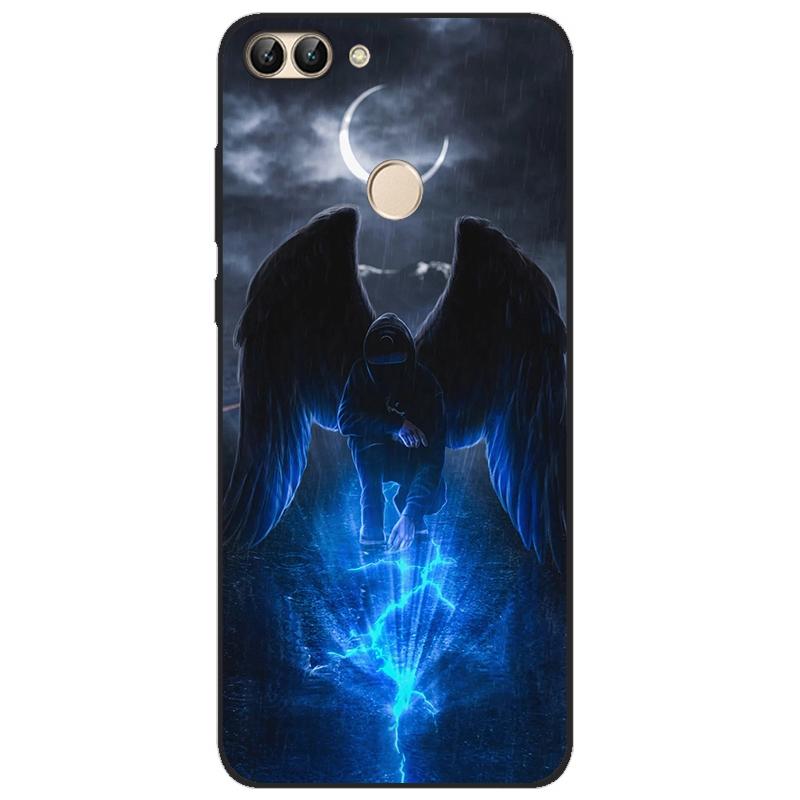 For Huawei P Smart 2018 FIG-LX1 PSmart Case For Huawei P Smart 5.65inch Case TPU Soft Silicone Cute Wolf Back Cover Phone Case