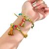 Dragon Boat Festival Woven Five-Color Bracelet: Festive Red Rope & Thread for Children