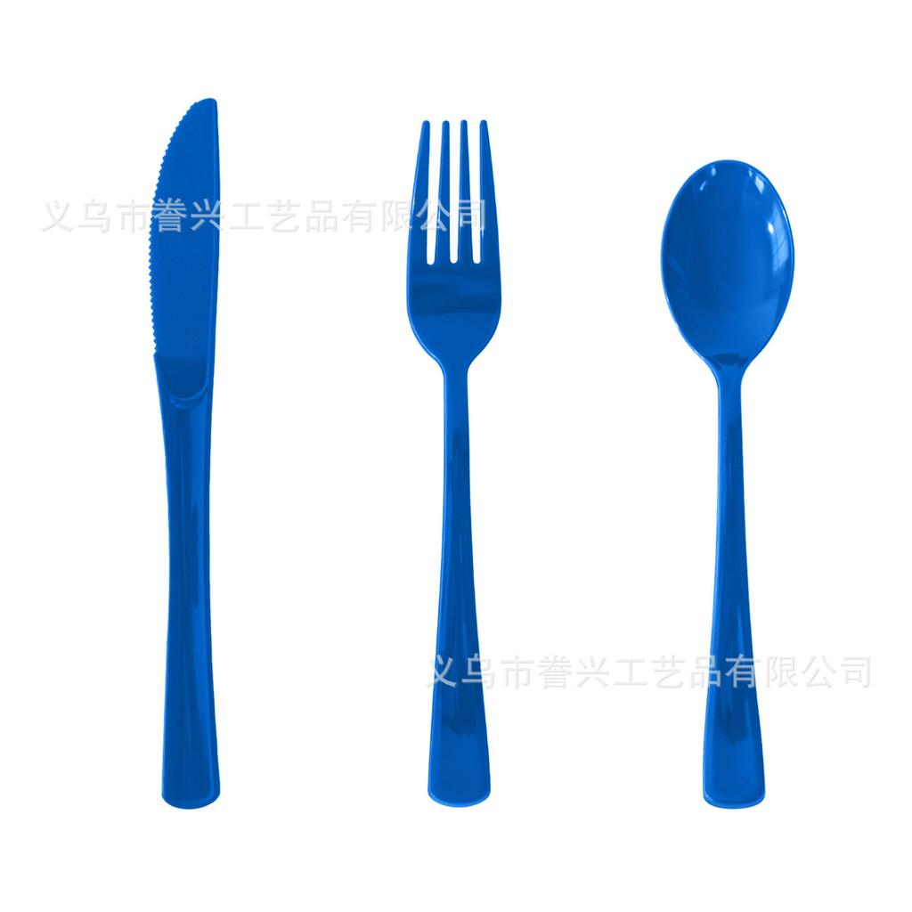 Disposable Knives, Forks And Spoons, Tableware, Spot Plastic Party Party Party Knives, Forks And Spoons, Color Foreign Trade Supply