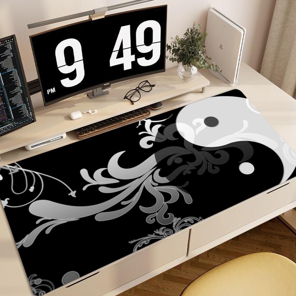 Yin Yang Tai Chi Diagram Mouse Pad xCM nonslip Gaming Mousepad Gamer ESports Mouse Mat Game Mechanical Keyboard XXL