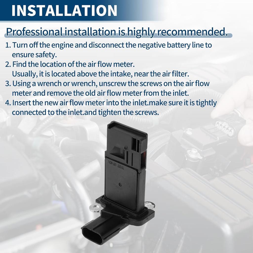 Mass Air Flow Sensor Meter No.22680-AA360/AFH70M-59A/AFH70M59A MAF Air Flow Sensor for Subaru Forester SG SUV 2.0 AWD 2002-2005 Plastic Metal 1 Pcs