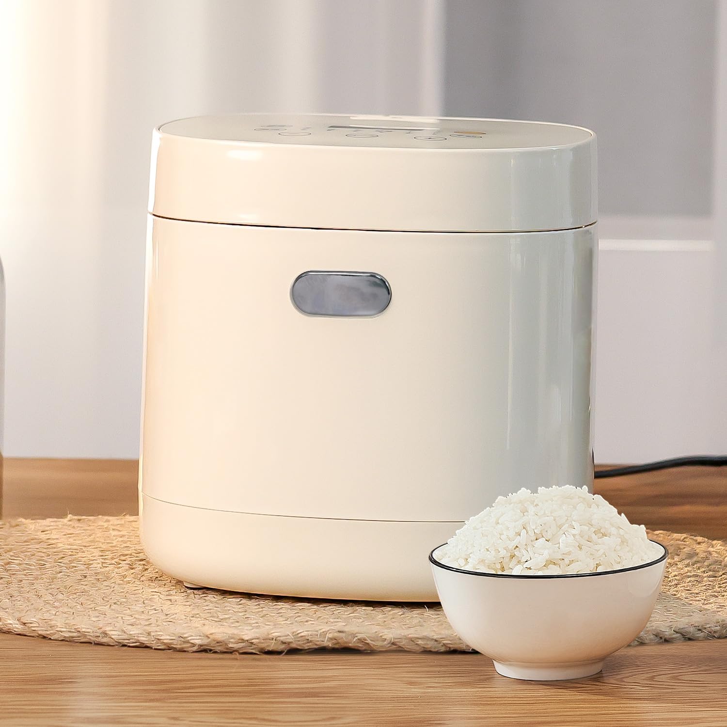 

KEECOON Rice 3 Living Low Temperature Cooking 3 Cups Mini Rice Living New Microcomputer Type for 1 6 Cooking Heat Rice White Cooker, Cups, Alone,