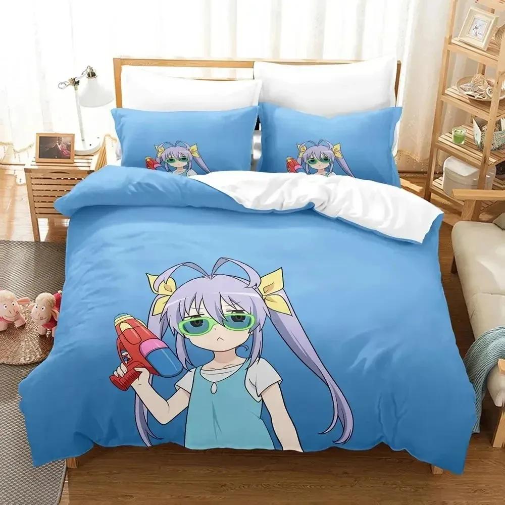 3D Print Anime Non Non Biyori Bedding Set Duvet Cover Bed Set Quilt Cover Pillowcase Comforter King Queen Size Boys Adult