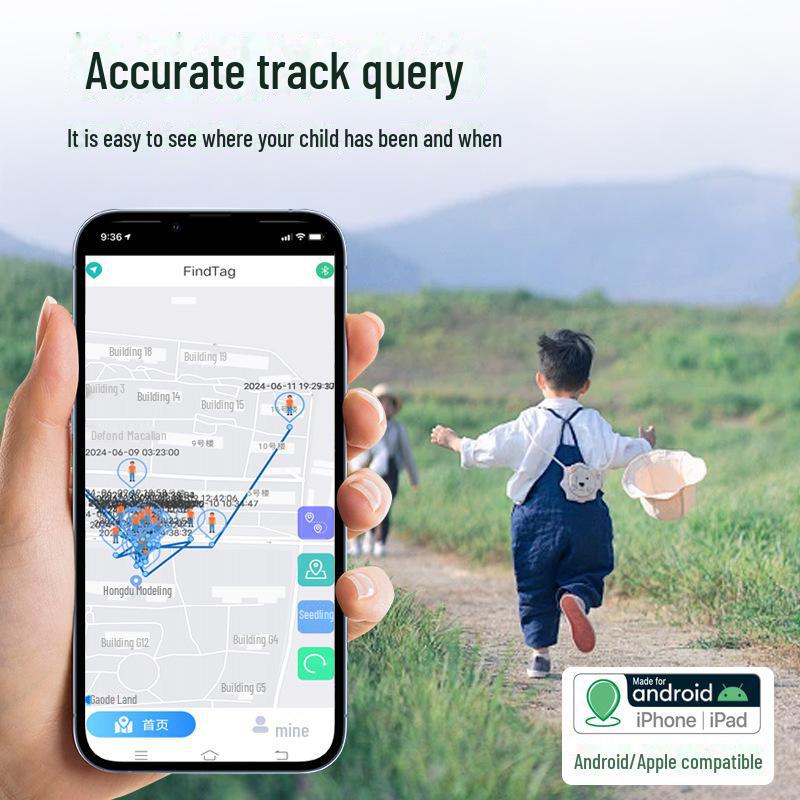 Universal GPS Bluetooth Tracker: Multi-Platform Anti-Lost Device for Pets and Elderly