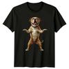 Happy Dog Standing Dogs Animals Unisexs TShirt Unisexs Tee Graphic Unisex Top