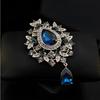 Water Drop Brooch, High-end Women's Luxury Crystal Brooch, Fashionable and Elegant Brooch