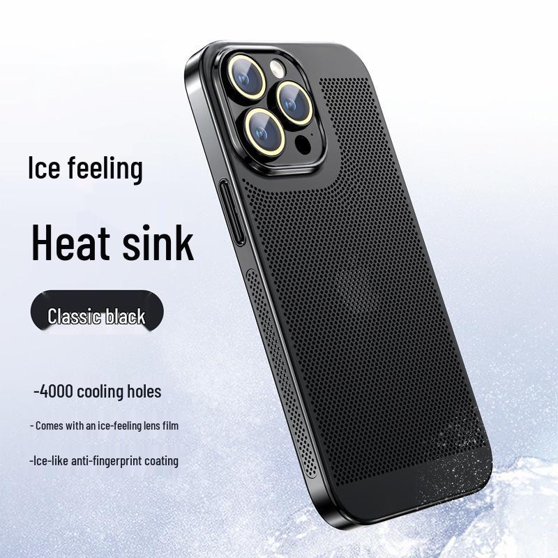 

Гальванизированный чехол для телефона с теплоотводом для iPhone 14 Pro Max и 13 с защитой объектива (16 ячеек) iPhone 15 Pro Max
