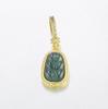 Natural Jade Leaf Pendant DIY Bracelet with Copper-Plated Gold Accents – Christmas Accessories