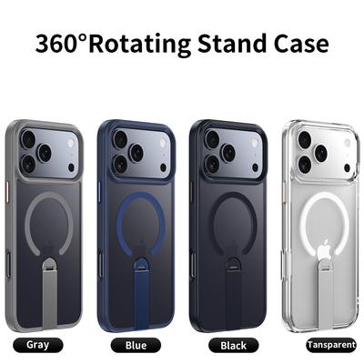 Apple 17 Pro Max Magnetic Stand Wireless Charging Protective Case