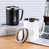 Stainless Steel Insulated Coffee Mug with Handle Double Wall Vacuum Travel Mug Heat Resistant Tumbler Cup with Sliding Lid