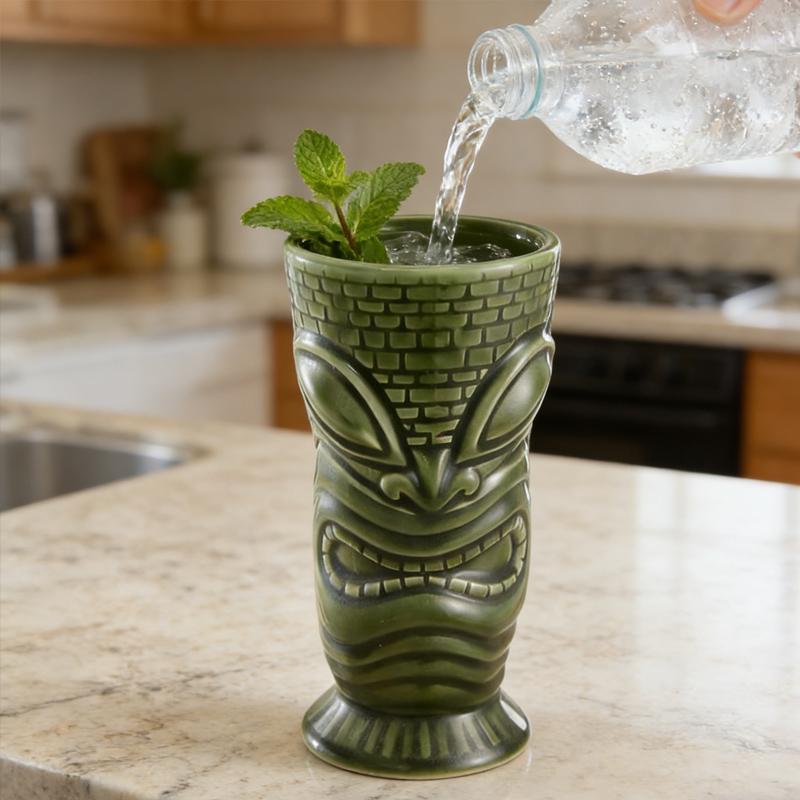 Figurines Desk Decoration Tiki Cup Creative Statue Ornaments Home Accessories Living Room Decoration Home Decoration Accessories