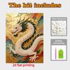 Pearl Art Painting Home Wall Decor Chinese Dragon Pearl Gemstone Painting Picture Crafts Adult/Beginner Gift Creative Home Decor Unframed