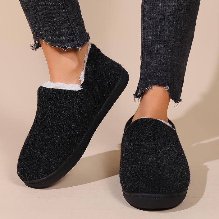 Order A Size Up House Shoes Casual Women Shoes Winter Indoor Fluffy Home Shoes for Men Outdoor Antiskid High Ankle Furry Slippers