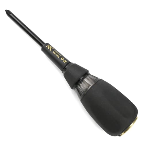 

Fujiya Safety Penetration Driver, Black Gold, +2 x 100mm, 524SK-BG, Ideal for Switchboards, Electrical Work, and Telephone Installation