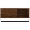 Coffee Table, Brown Oak, 80x80x36.5 Cm