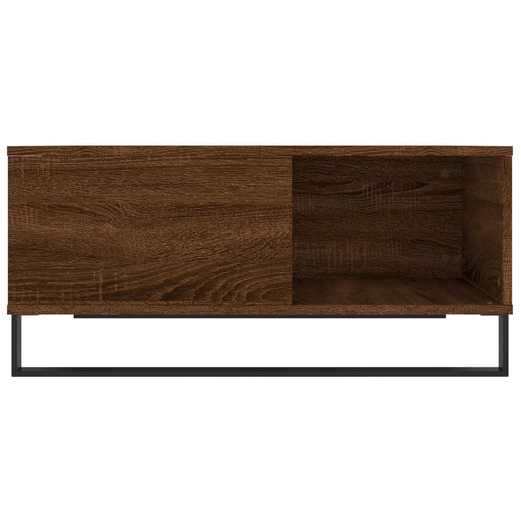  Coffee Table, Brown Oak, 80x80x36.5 Cm