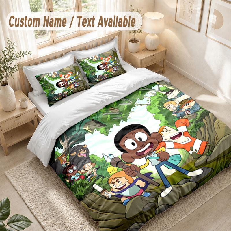 Craig of the Creek Bedding Set, 1 Duvet Cover & 2 Pillowcases Soft Comfortable Bedroom Home Textile Decor