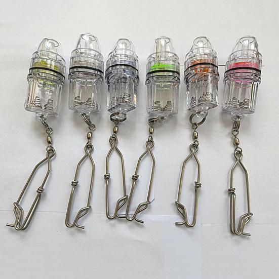 Fish Attraction Light Waterproof with Buckle Portable High Brightness Submersible Mini Deep Sea Underwater LED Lure Gathering Lamp for Outdoor Fishing