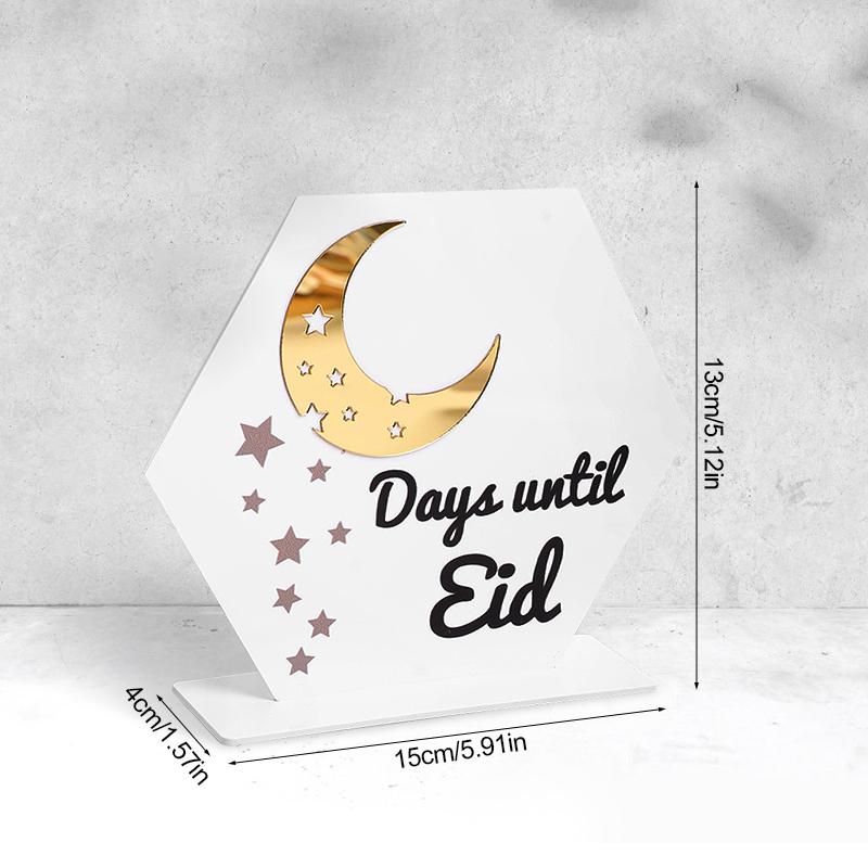 

Рамадан Карим Акриловые Украшения Золотая Луна Звезда Фонарь Ид Мубарак Украшения для Дома 2025 Ислам Мусульманский Фестиваль Подарки Для Вечеринки