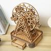 DIY 3D Wooden Ferris Wheel Puzzle - Educational and Creative Assembly Toy