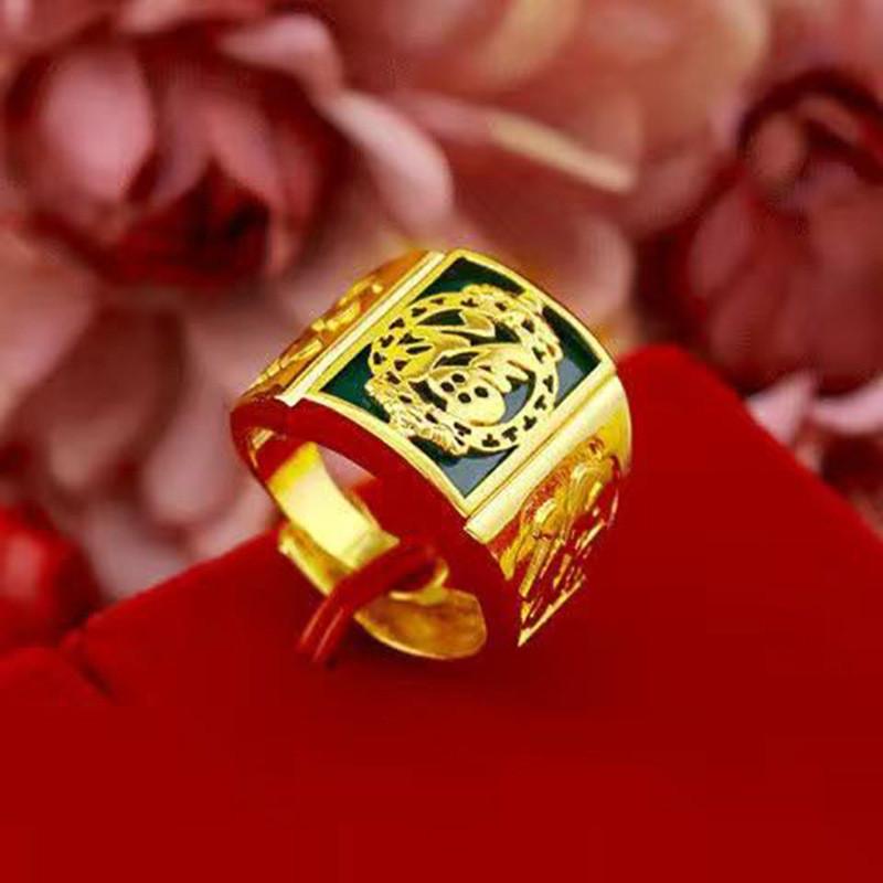 Distinctive Brass Goldplated Open Ring Embellished With Elegant Gemstone For Fashion Lovers
