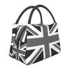 Bolsa de Almuerzo Térmica con Bandera Union Jack del Reino Unido para Trabajo Escuela Picnic Playa Reutilizable Fiambrera Térmica Bolsa Tote Bento Portátil