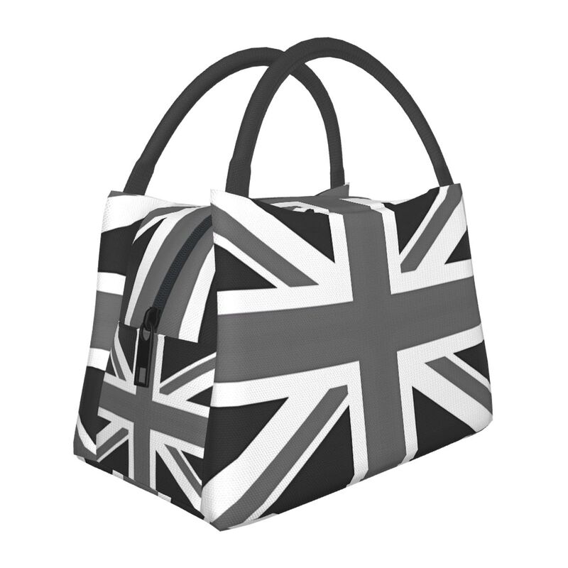Bolsa de Almuerzo Térmica con Bandera Union Jack del Reino Unido para Trabajo Escuela Picnic Playa Reutilizable Fiambrera Térmica Bolsa Tote Bento Portátil