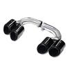 Stainless Steel Round Tip Quad Outlet Exhaust for Porsche Cayenne (2018-2024)