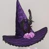 Soft Fashionable Hat Gothicism Witch Costume Hat Outdoor Activity Hat for Female Theme Party Headwear