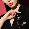 1PC Pin Tassel Brooch Jewelry Fashion Scarf Buckle Chain Brooch Brooch Suit Brooch Clothing Accessories Shining Multicolor