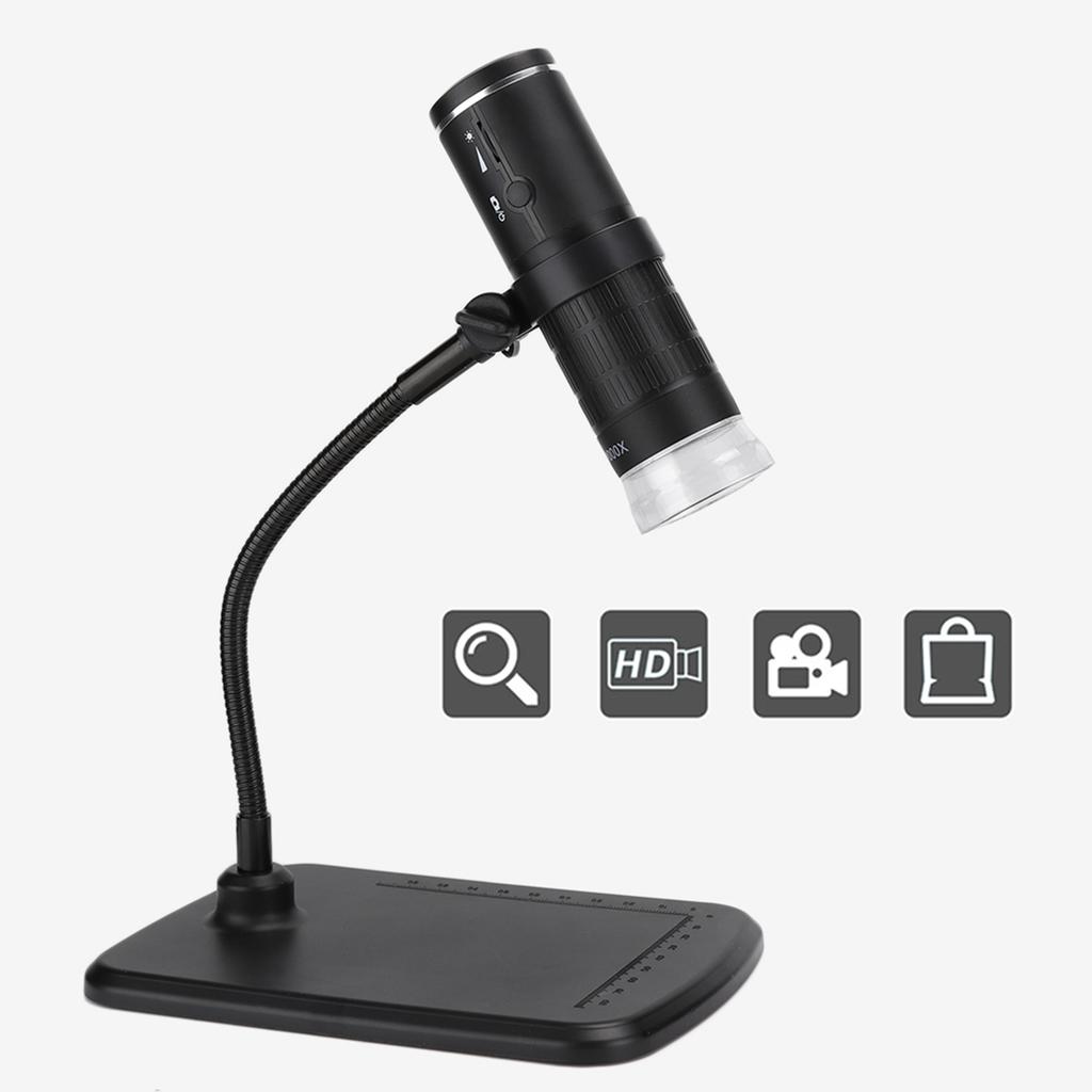 1920x1080 Camera Resolution HD Magnifying Glass Digital WiFi Microscope F210 with 8 Adjustable LED Lights