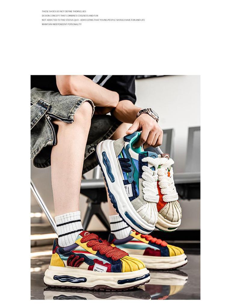 Height-Boosting Summer Platform Sneakers - Trendy, Durable, Low-Top Casual Sports Shoes