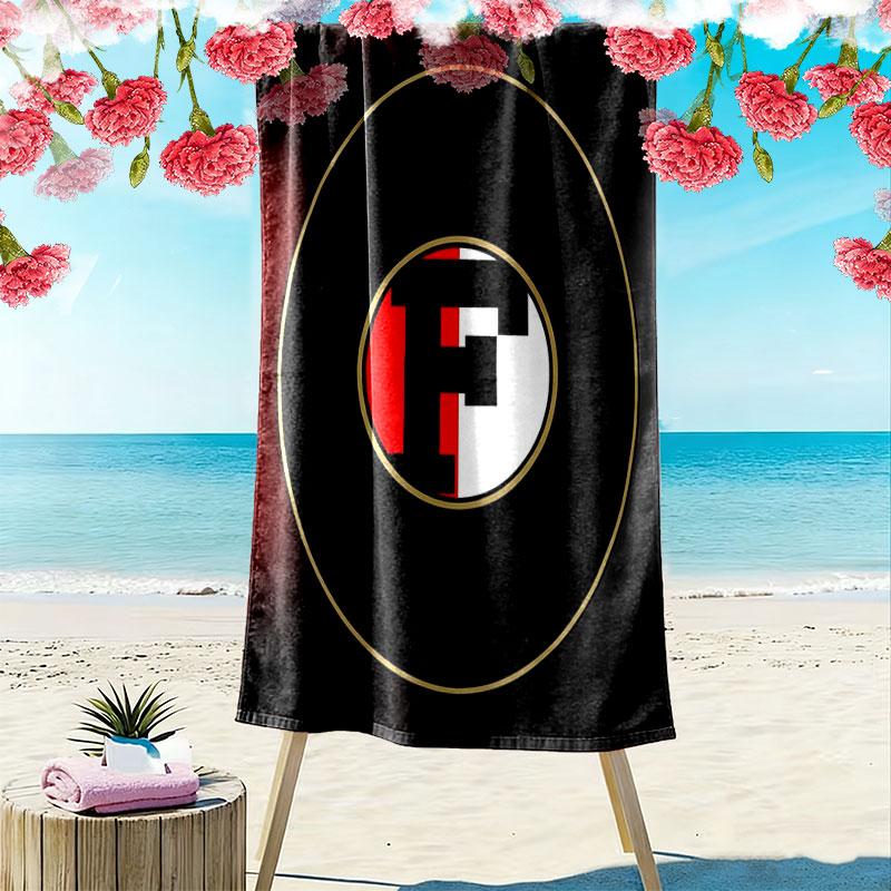 Toalla de Playa Estampada Feyenoord, Toalla Grande Suave de Secado Rápido para Playa, Camping, Natación