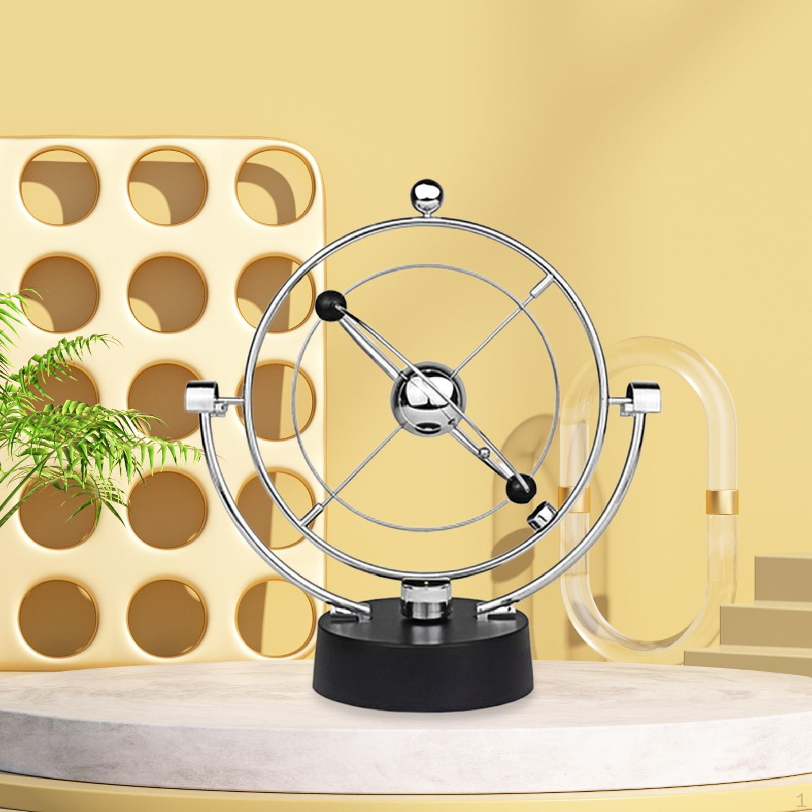 

Кинетическая настольная игрушка Балансирующая скульптура Ремесленная статуэтка Украшение Домашний декор для полки Столешницы Black Base