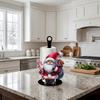 Wooden Base Santa Claus Towel Stand Acrylic Roll Paper Towel Holder Tissue Stand  For Kitchen