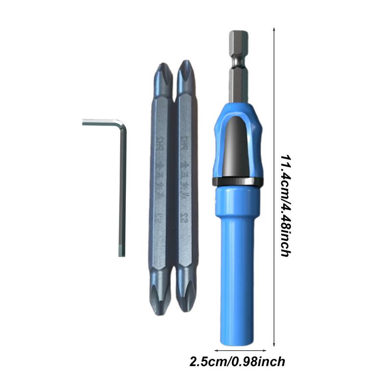 Extension Socket Drill Bit Holder Multifunctional Precise Bit Holder Set Woodworking Supplies Wear-Resistant Repair Tools For