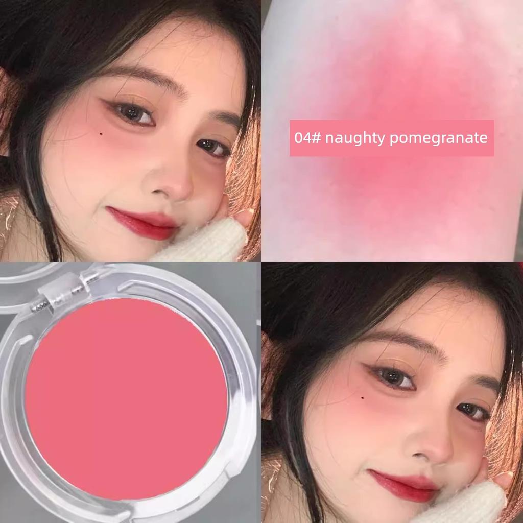 Monochrome Ice Cube Blusher Plate Shrink Expansion Color Facial Brightening Color Coloring Red Female Highlight Repair Three-in-One Novice