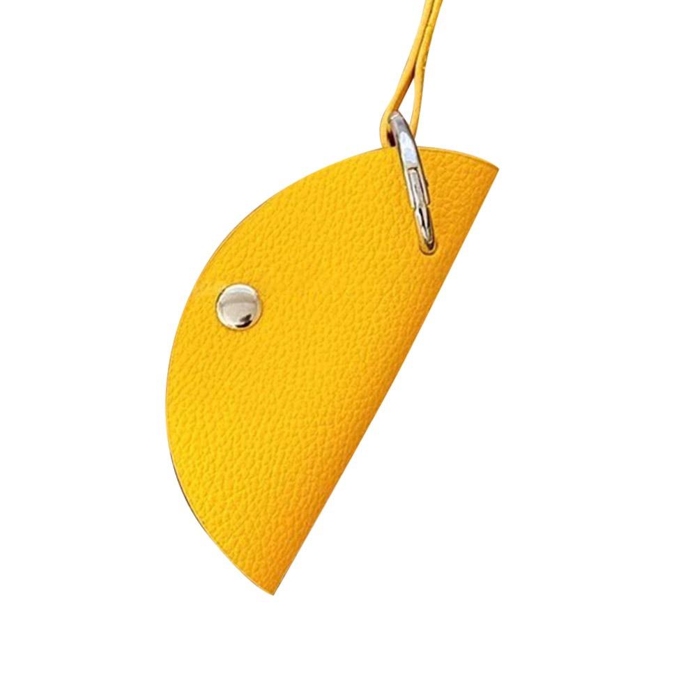 Pu Leather Anti-loss Pendant Lanyard Key Bag New Moon Key Case  Women