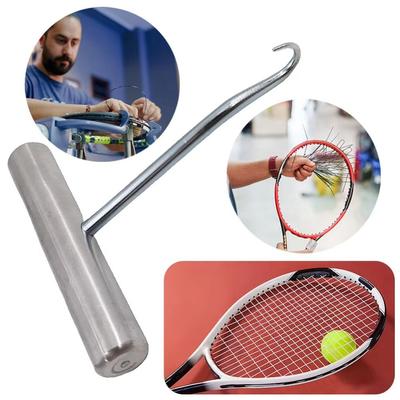 Tennisträningskrok i rostfritt stål Badmintonsträngningshjälp Dragare Squashracket