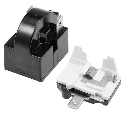 Kühlschrank PTC-Startrelais 1/2 Pin 15 Ohm + 1/6H Kompressor Überlastschutz