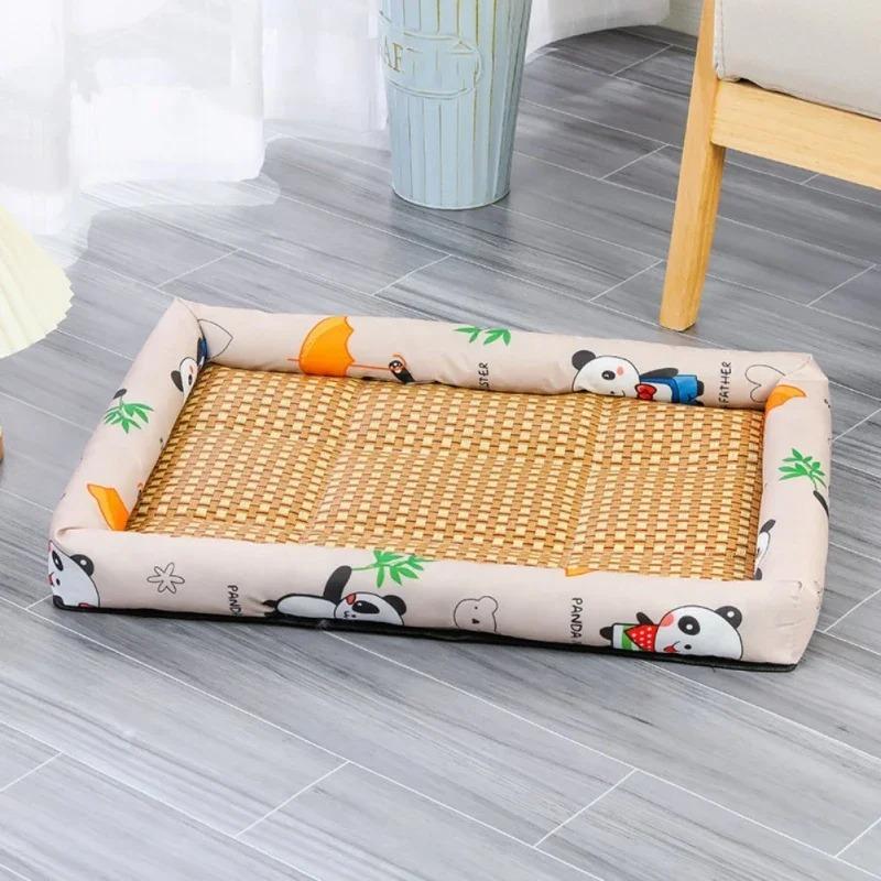 Cat Mat Summer Cooling Pet Bed Accessories for Cats Kitten Things House Supplies Accessory Goods Products Basket Puppy All Beds