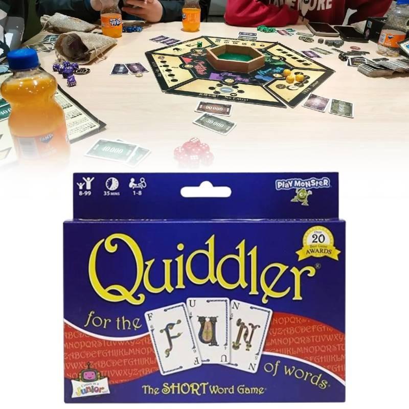 Coinvolgente Gioco di Carte Quiddler Per Famiglia e Amici con Design a Cinque Corone Ideale per Strategia e Divertenti Riunioni