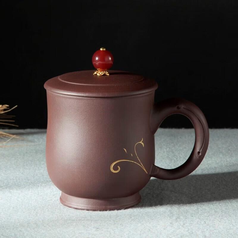 Wanchunhe Yixing Zisha Tea Cup with Handle, 270ml